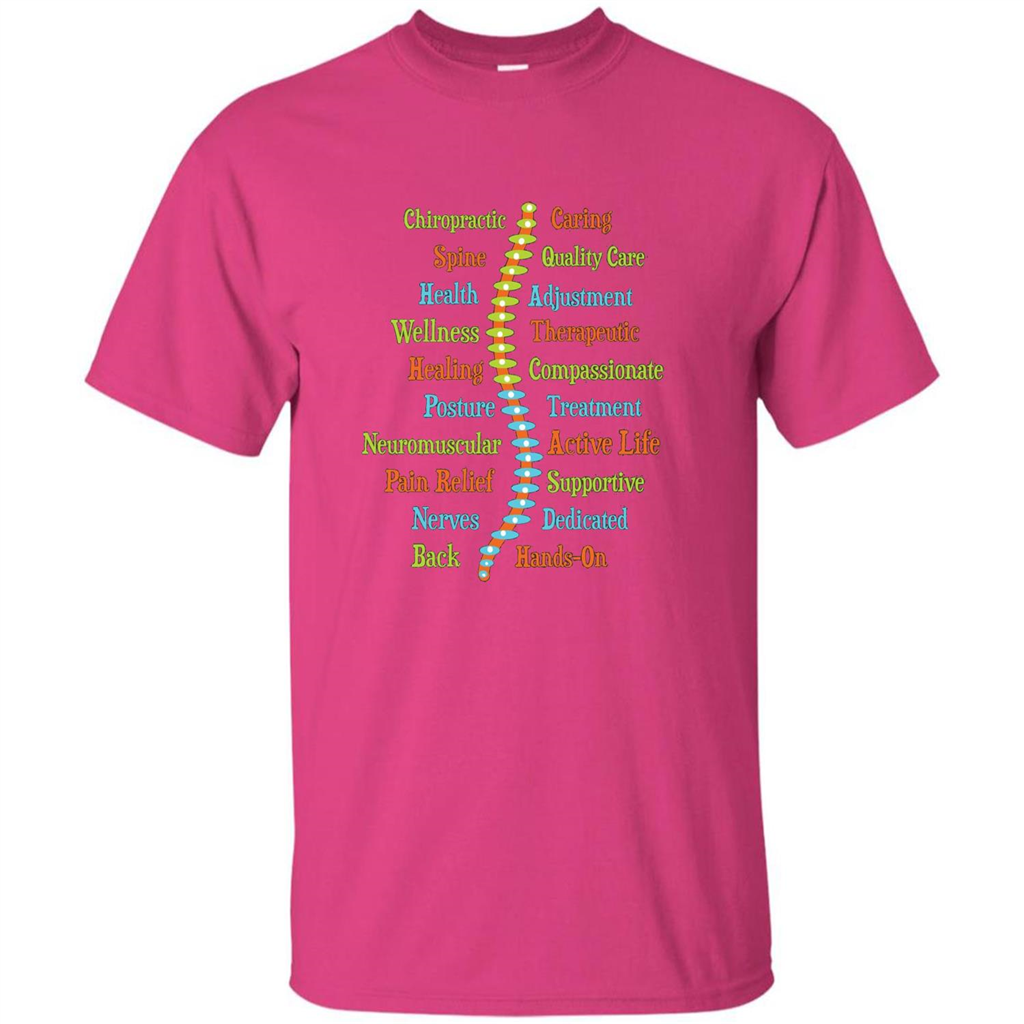 National Chiropractic Health Month Chiropracter T Shirt Heliconia