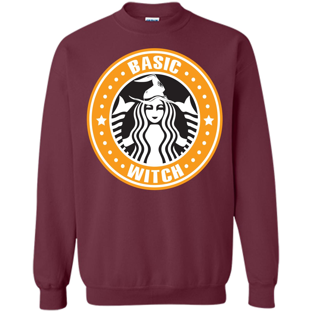 Halloween T-shirt Basic Witch T-shirt Maroon