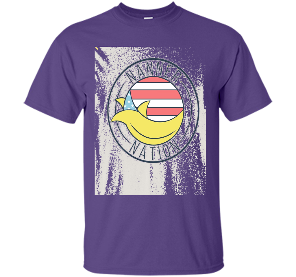 The Official Nanner Nation T-Shirt - Large Emblem shirt Purple