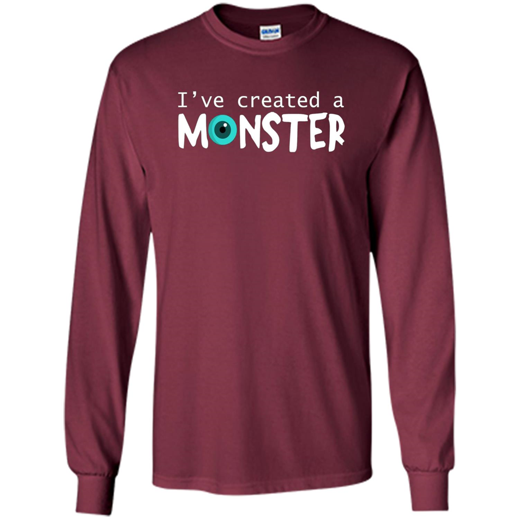 Daddy Son Matching T-shirt I Created A Monster Maroon