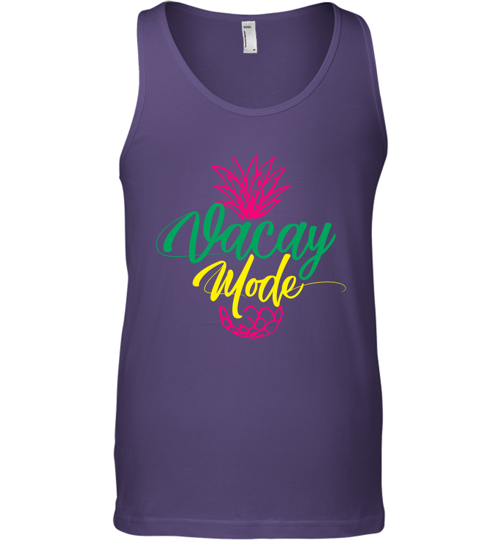 Vacay Mode Pineapple Summer Vacation Holiday Shirt Tank Top Tank Top Purple