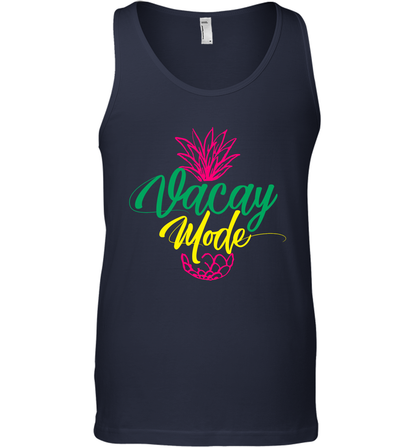 Vacay Mode Pineapple Summer Vacation Holiday Shirt Tank Top Tank Top Navy