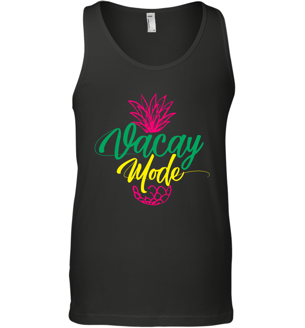 Vacay Mode Pineapple Summer Vacation Holiday Shirt Tank Top Tank Top Black