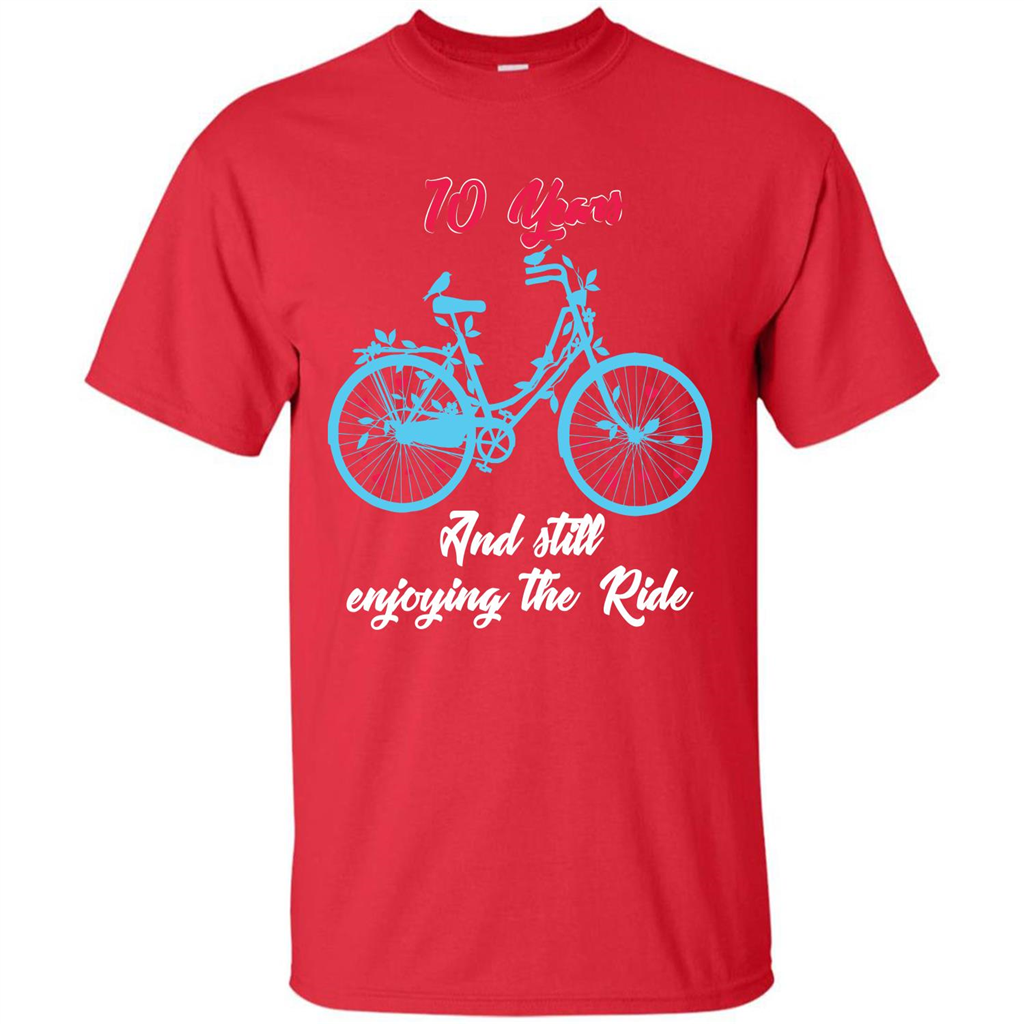 Anniversary T-shirt 10 Years And Still Enjoying The Ride Red