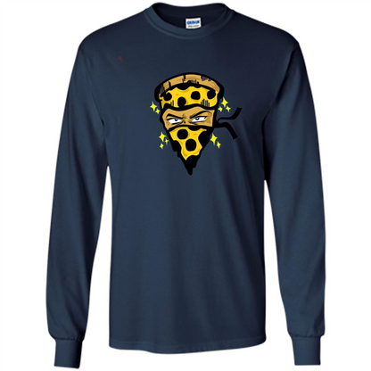 Pizza Warrior Funny Foodie Food Lover T-shirt Navy