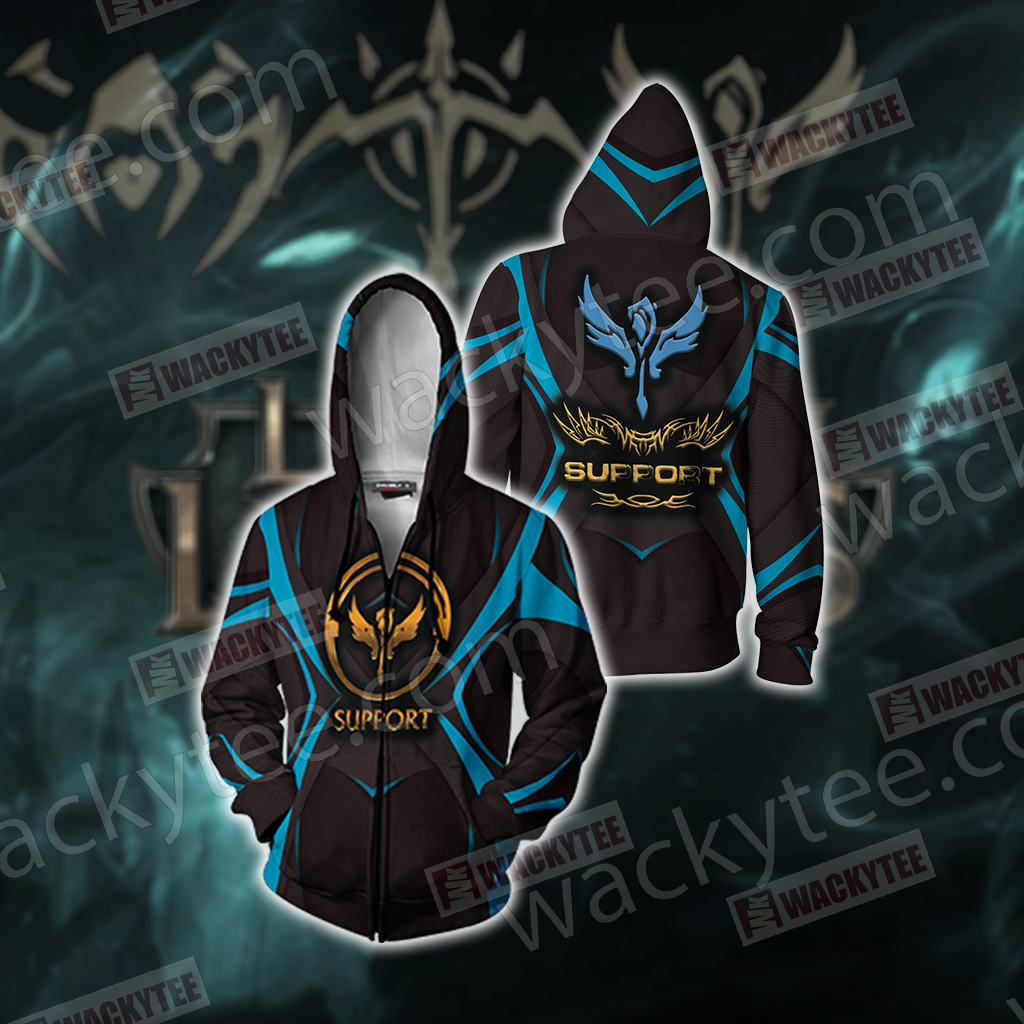 League of Legends - Support Unisex Zip Up Hoodie Jacket