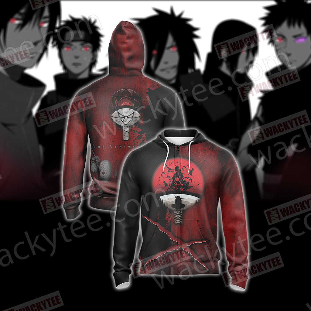 Naruto - Uchiha Clan New Unisex Zip Up Hoodie Jacket
