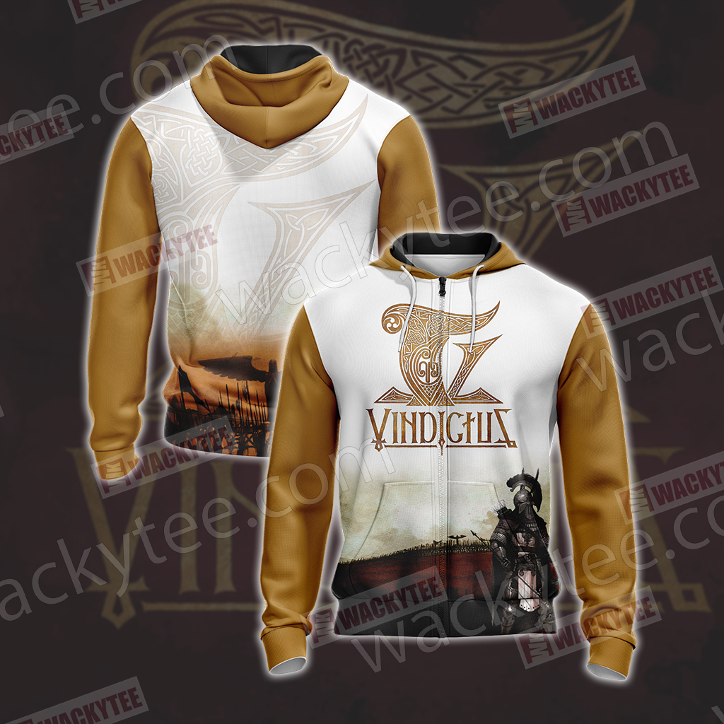 Vindictus Unisex Zip Up Hoodie Jacket 4XL