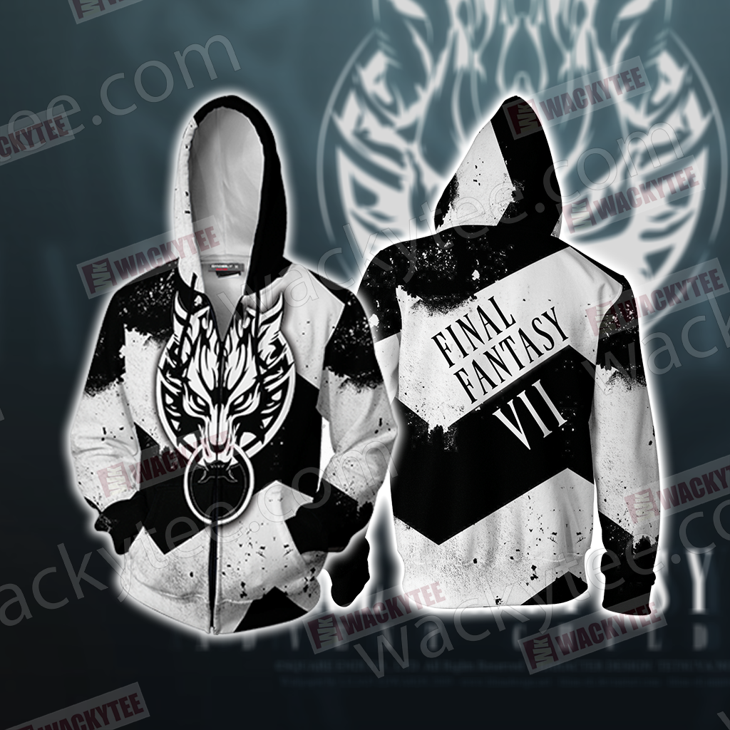 Final Fantasy 7 - Fenrir Unisex Zip Up Hoodie Jacket 4XL