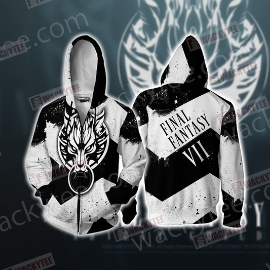 Final Fantasy 7 - Fenrir Unisex Zip Up Hoodie Jacket 4XL