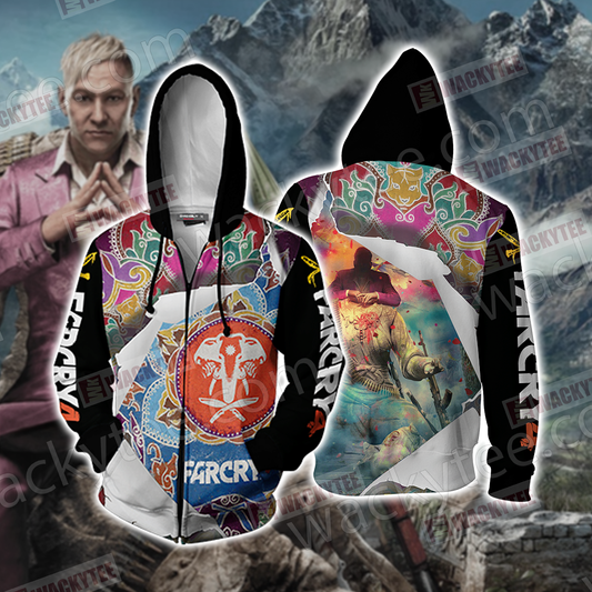 Far Cry 4 Unisex Zip Up Hoodie Jacket 4XL