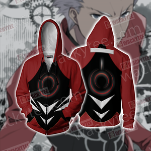 Fate/ Stay Night Archer Unisex Zip Up Hoodie Jacket