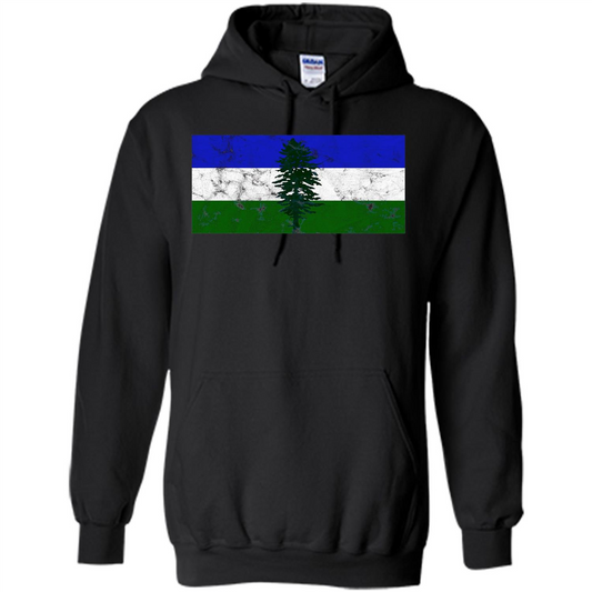 Distressed Cascadia Doug Flag Pacific Northwest T-shirt Black