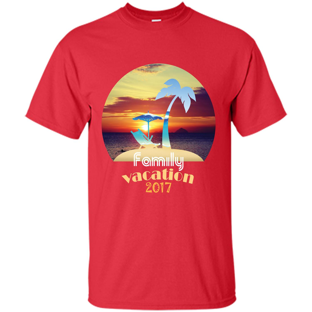 Summer T-shirt Family Vacation 20117 Red