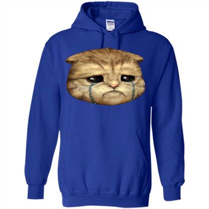Cat Lovers T-shirt Cat Crying Royal