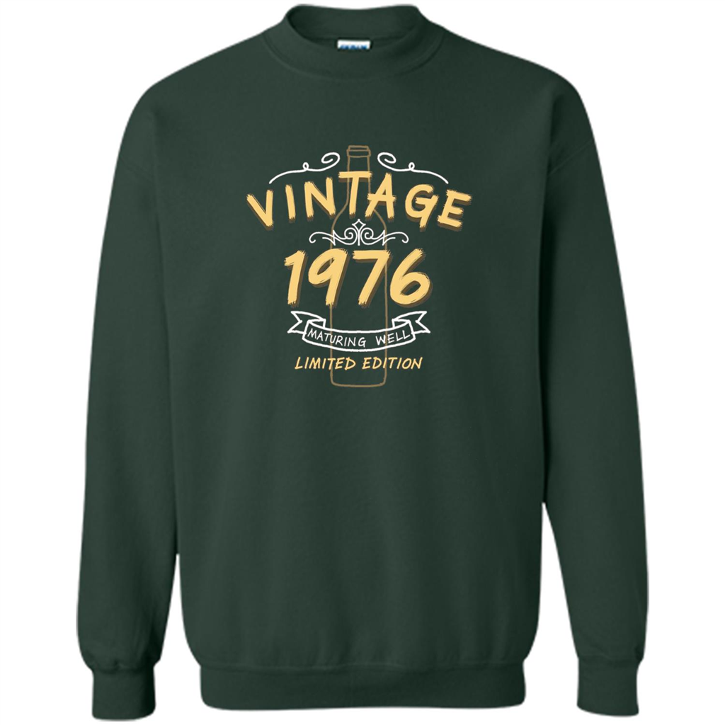 Birthday Gift T-shirt Vintage 1976 Limited Edition T-shirt Forest Green
