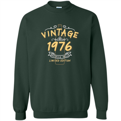 Birthday Gift T-shirt Vintage 1976 Limited Edition T-shirt Forest Green