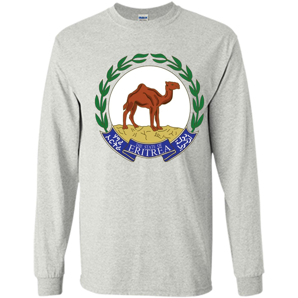 Eritrea Emblem T-shirt National Heritage Pride Ash