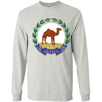 Eritrea Emblem T-shirt National Heritage Pride Ash