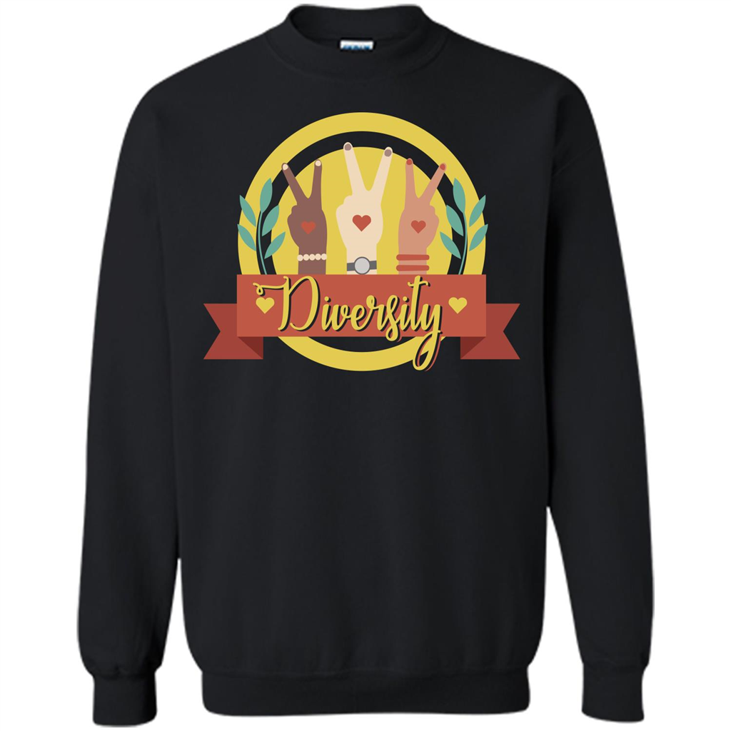 Diversity T-shirt Human Rights T-shirt Black
