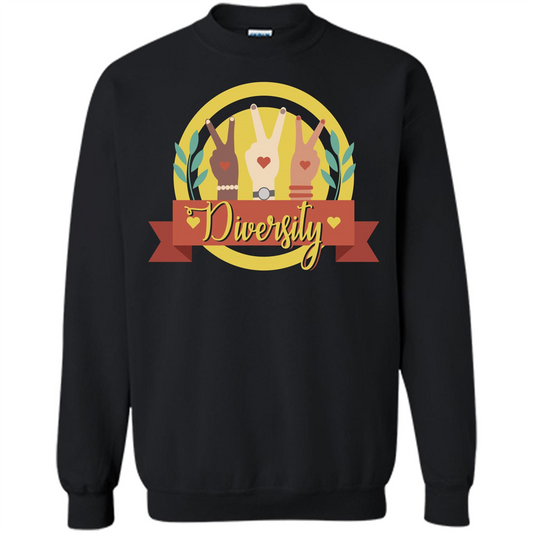 Diversity T-shirt Human Rights T-shirt Black