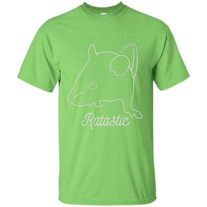 Cute Rat Owners T-shirt Ratastic Lime