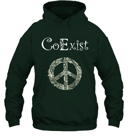 Co Exist Shirt Hoodie Hoodie Forest