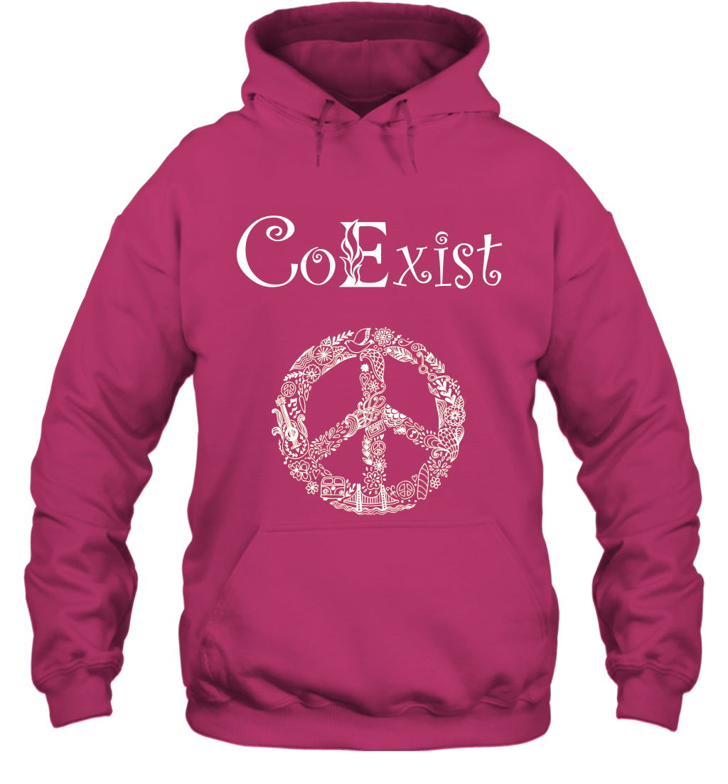 Co Exist Shirt Hoodie Hoodie Heliconia