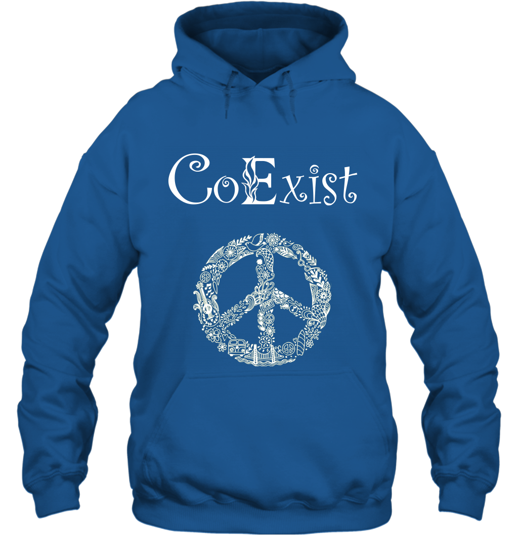 Co Exist Shirt Hoodie Hoodie Royal