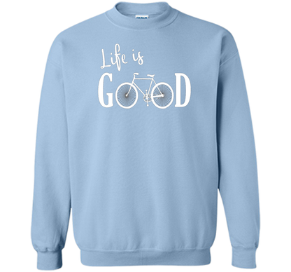 Life is Good Shirt Bicycle Shirt shirt Light Blue