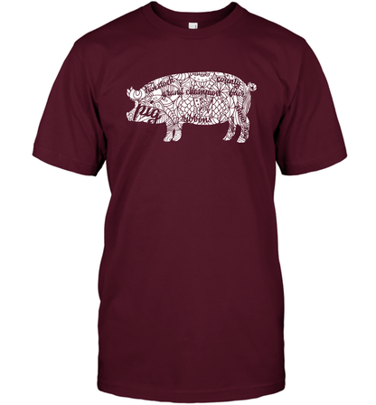 Pig Grand Champion Shirt T-Shirt T-Shirt Maroon