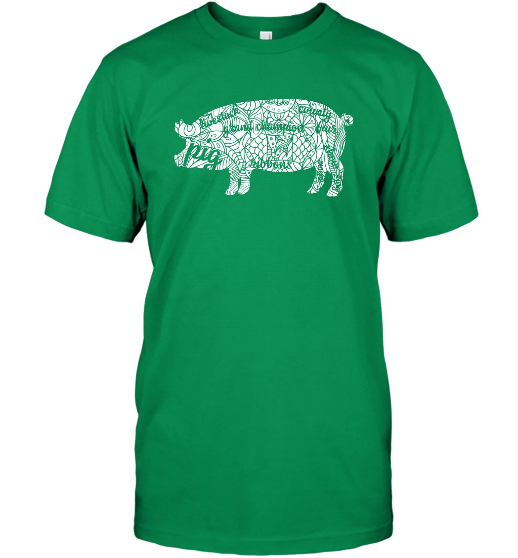 Pig Grand Champion Shirt T-Shirt T-Shirt Irish Green
