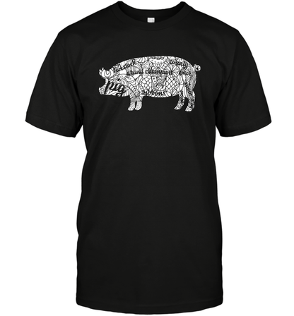 Pig Grand Champion Shirt T-Shirt T-Shirt Black