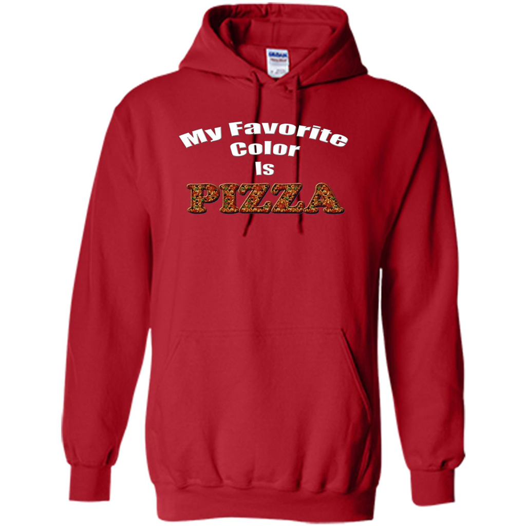 Funny Pizza T-shirt My Favorite Color Is Pizza T-shirt Red