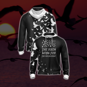 The Birds Work For The Bourgeoisie Unisex Zip Up Hoodie