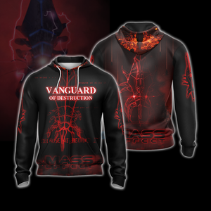 Mass Effect - Vanguard Of Destruction Unisex 3D T-shirt Zip Hoodie Pullover Hoodie Zip Hoodie S 