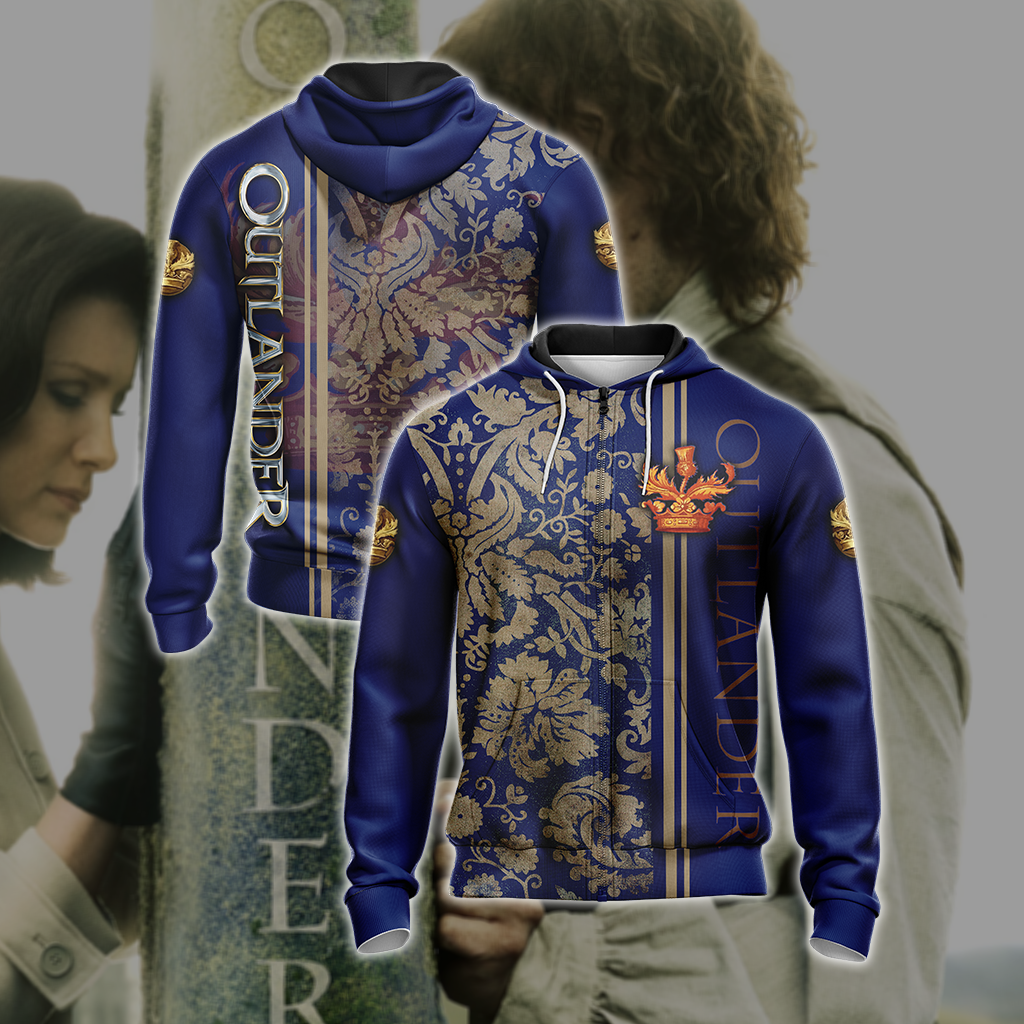 Outlander (TV series) New Symbol Unisex Zip Up Hoodie