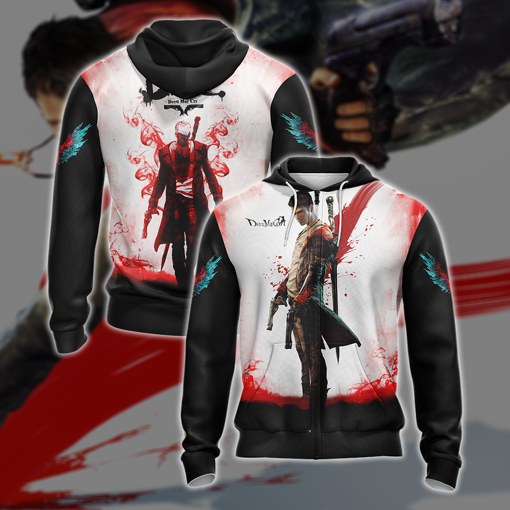 Devil May Cry Definitive Edition Unisex Zip Up Hoodie