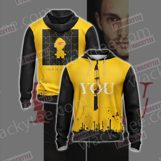You (TV Series) Zip Up Hoodie 4XL