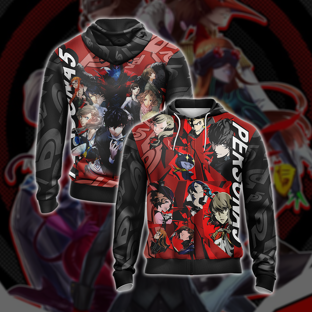 Persona 5 - Character Unisex Zip Up Hoodie