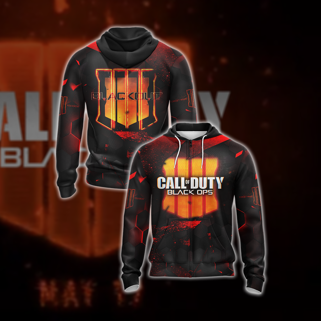 Call of Duty - Black Ops 4 New Version Unisex Zip Up Hoodie