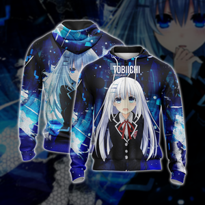 Date A Live - Tobiichi Origami New Unisex Zip Up Hoodie