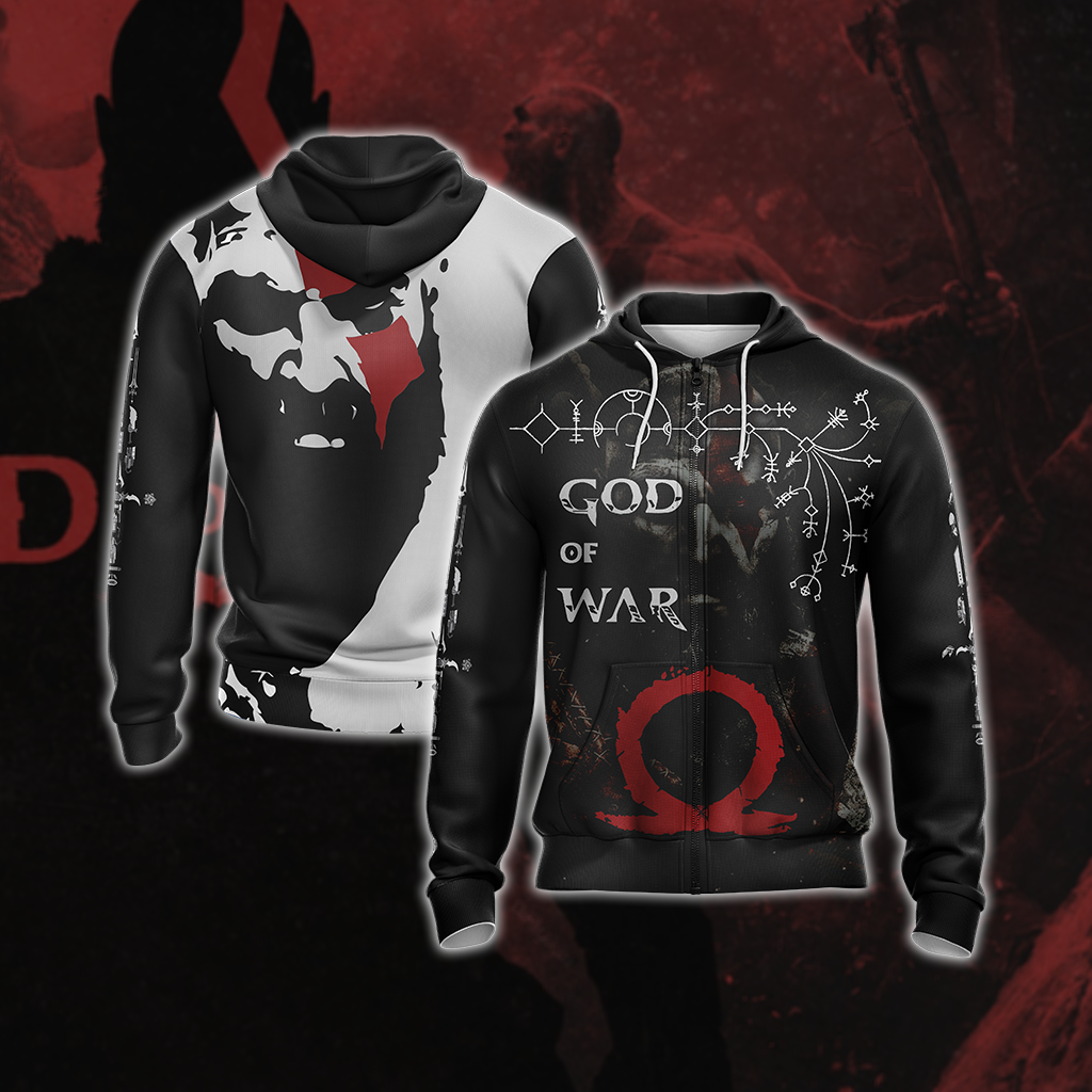 God Of War Leviathan Axe New Style  Unisex Zip Up Hoodie