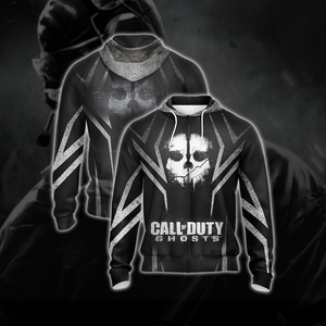 Call of Duty - Ghosts New Version Unisex Zip Up Hoodie