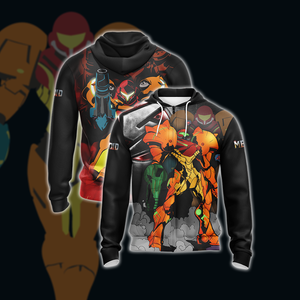 Metroid Samus New Look Unisex Zip Up Hoodie