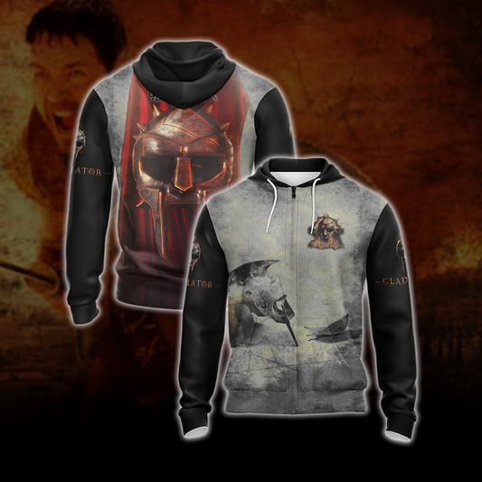 Gladiator (2000 film) New Version Unisex Zip Up Hoodie 4XL