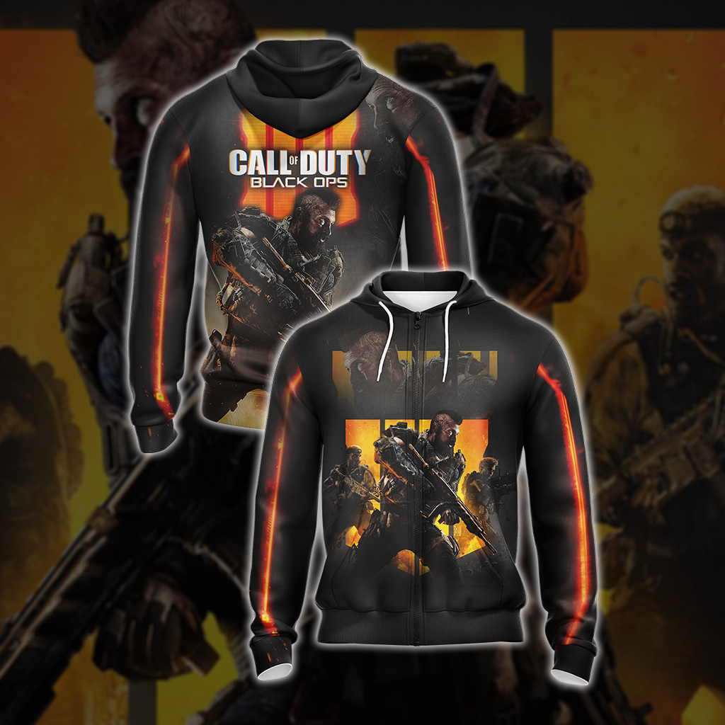 Call of Duty - Black Ops 4 New Look Unisex Zip Up Hoodie