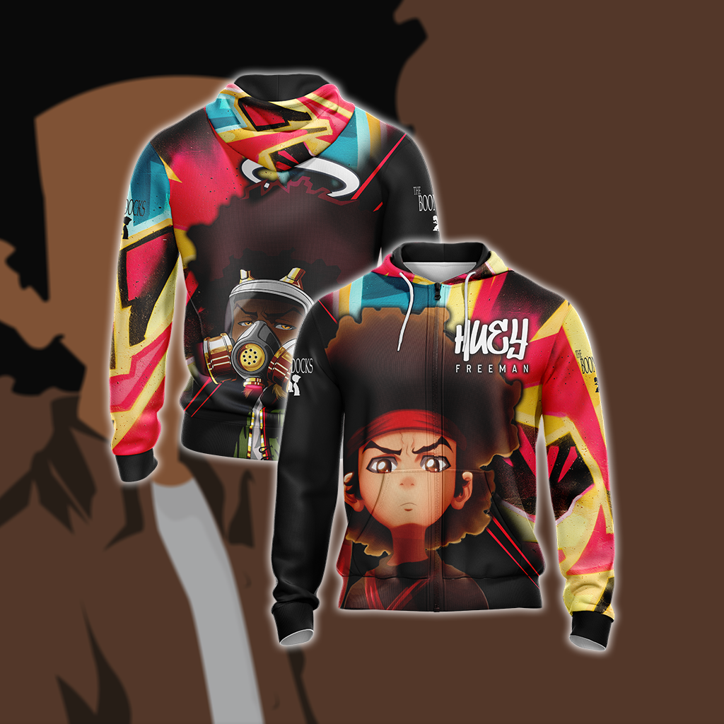 The Boondocks (TV series) - Huey Freeman Unisex Zip Up Hoodie