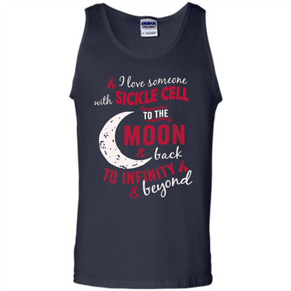 I Love Someone With Sickle Cell To The Moon And Back T-shirt Navy