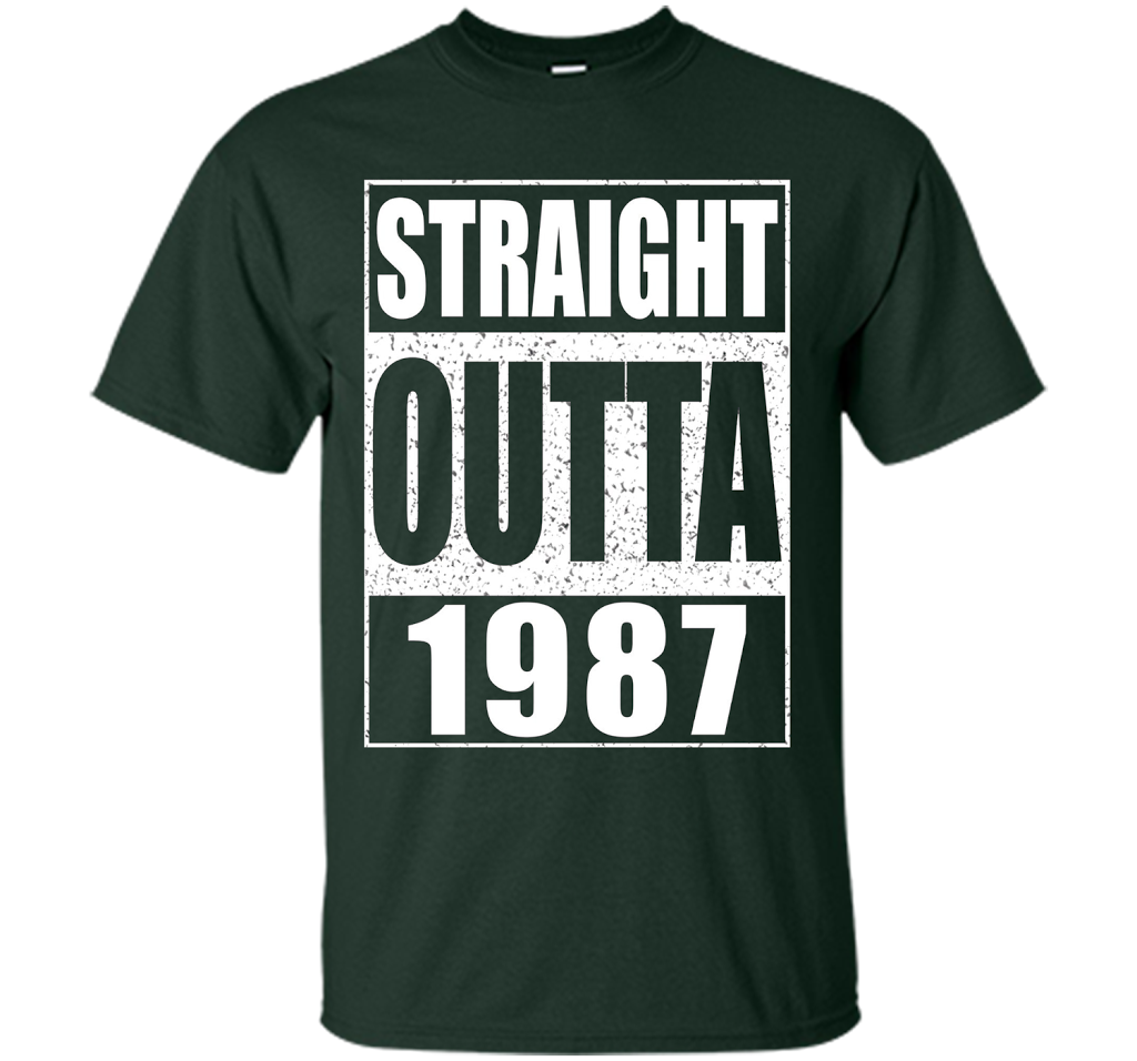 Straight Outta 1987 T-shirt Forest Green